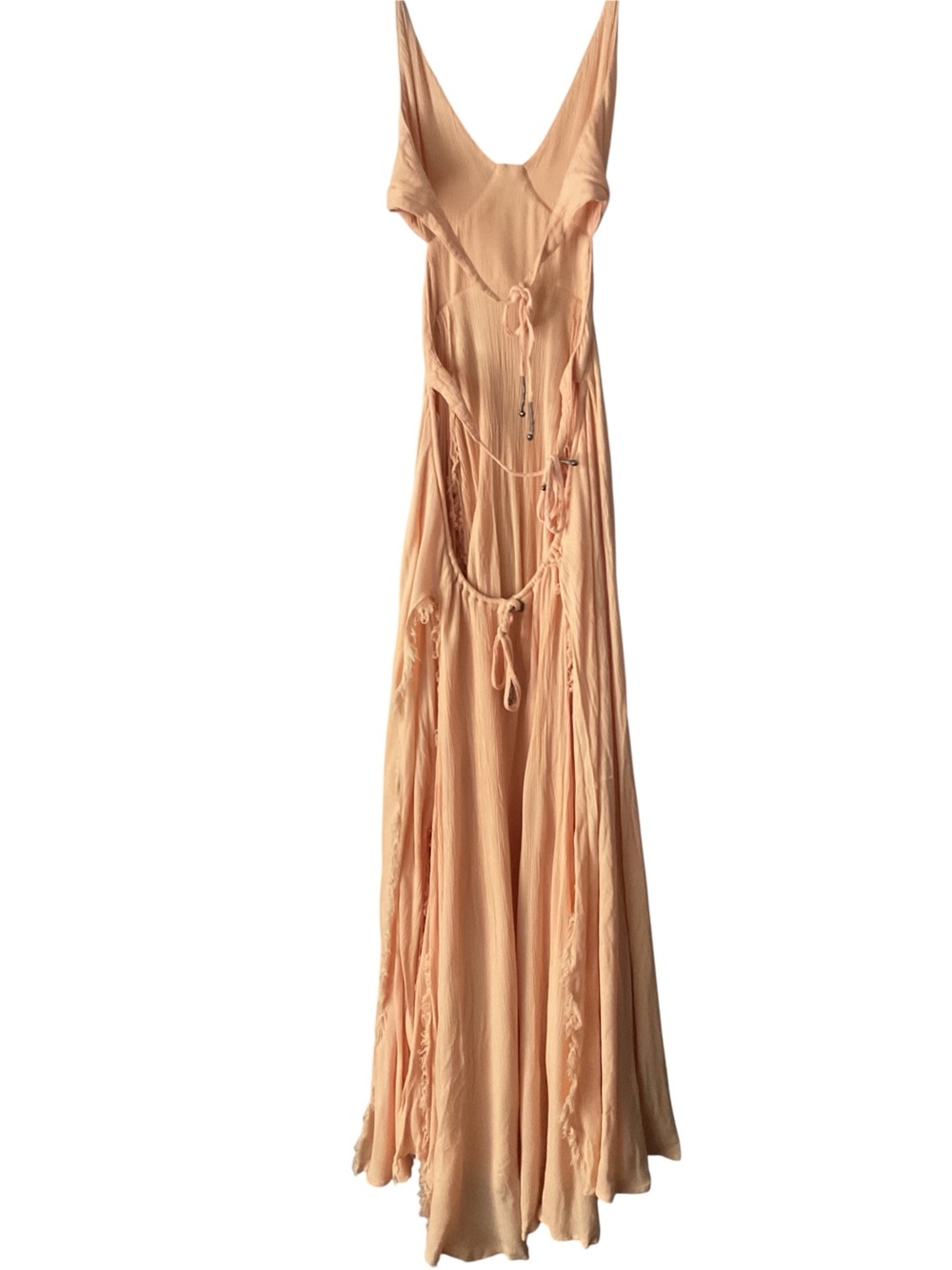 Free People Endless Summer Lille Maxi Dress Sz XS peach color - Picture 5 of 10